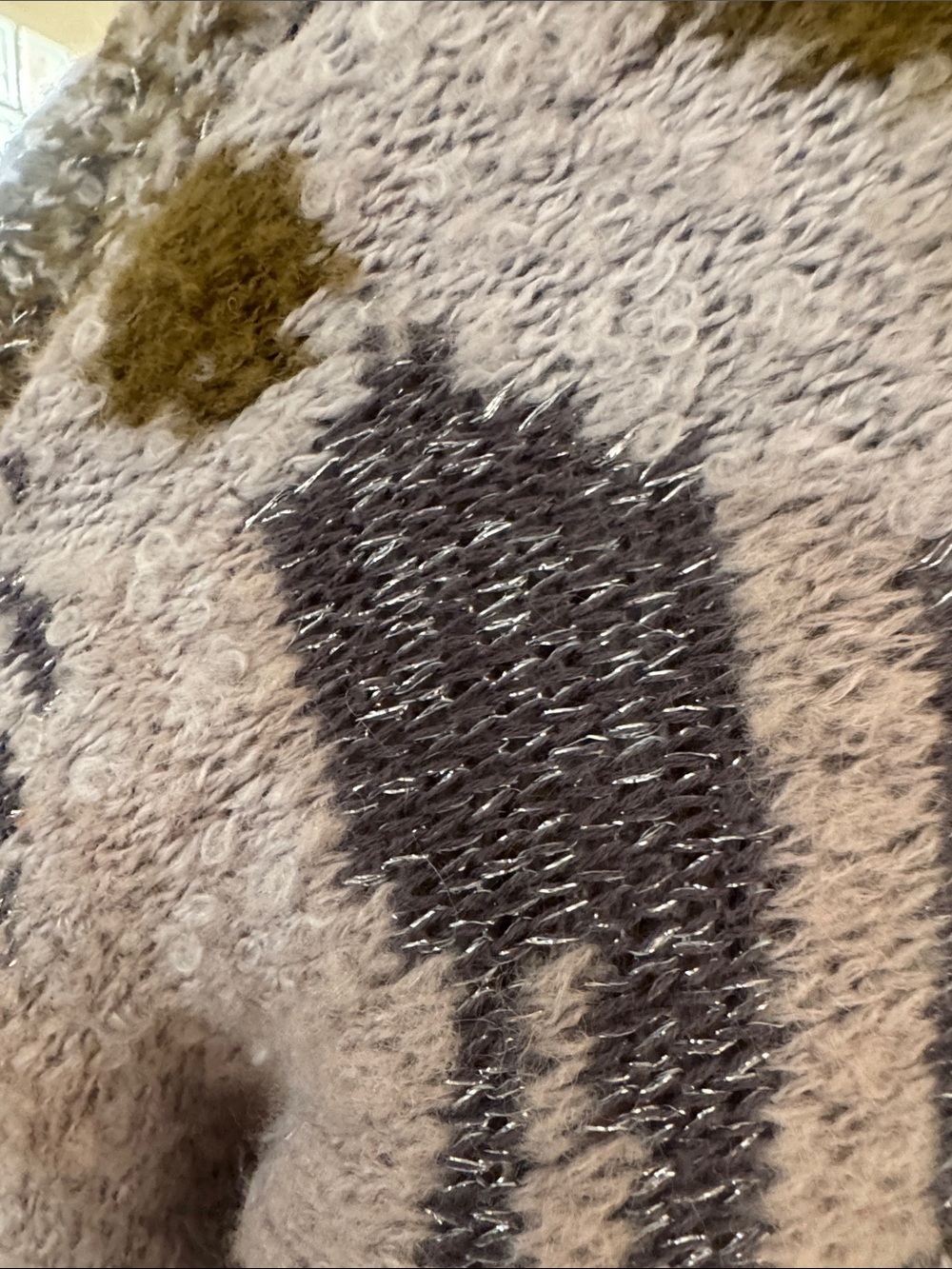 Free People Southwestern Wool Mohair Blend Oversized Cardigan Sweater - Picture 6 of 14